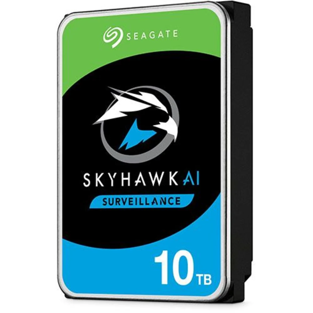 Жесткий диск Seagate SkyHawk AI Surveillance ST10000VE001 10TB 3.5" SATA 6Gb/s, 7200rpm, 256MB, 24x7, CMR, Air, Bulk {20} (029452)