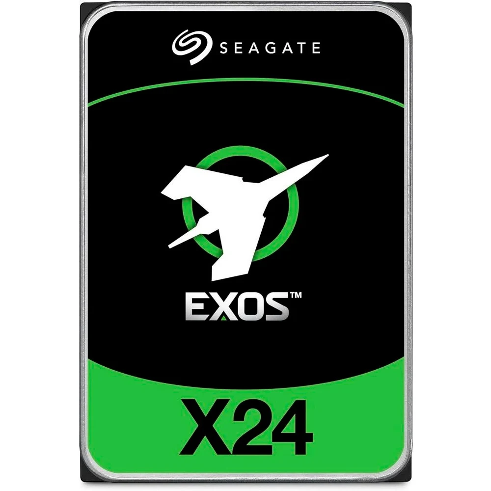 Жесткий диск Seagate Exos X24 HDD 3.5" SAS 16Tb, 7200 rpm, 512Mb buffer, 512e/4kn, CMR, ST16000NM007H, 1 year
