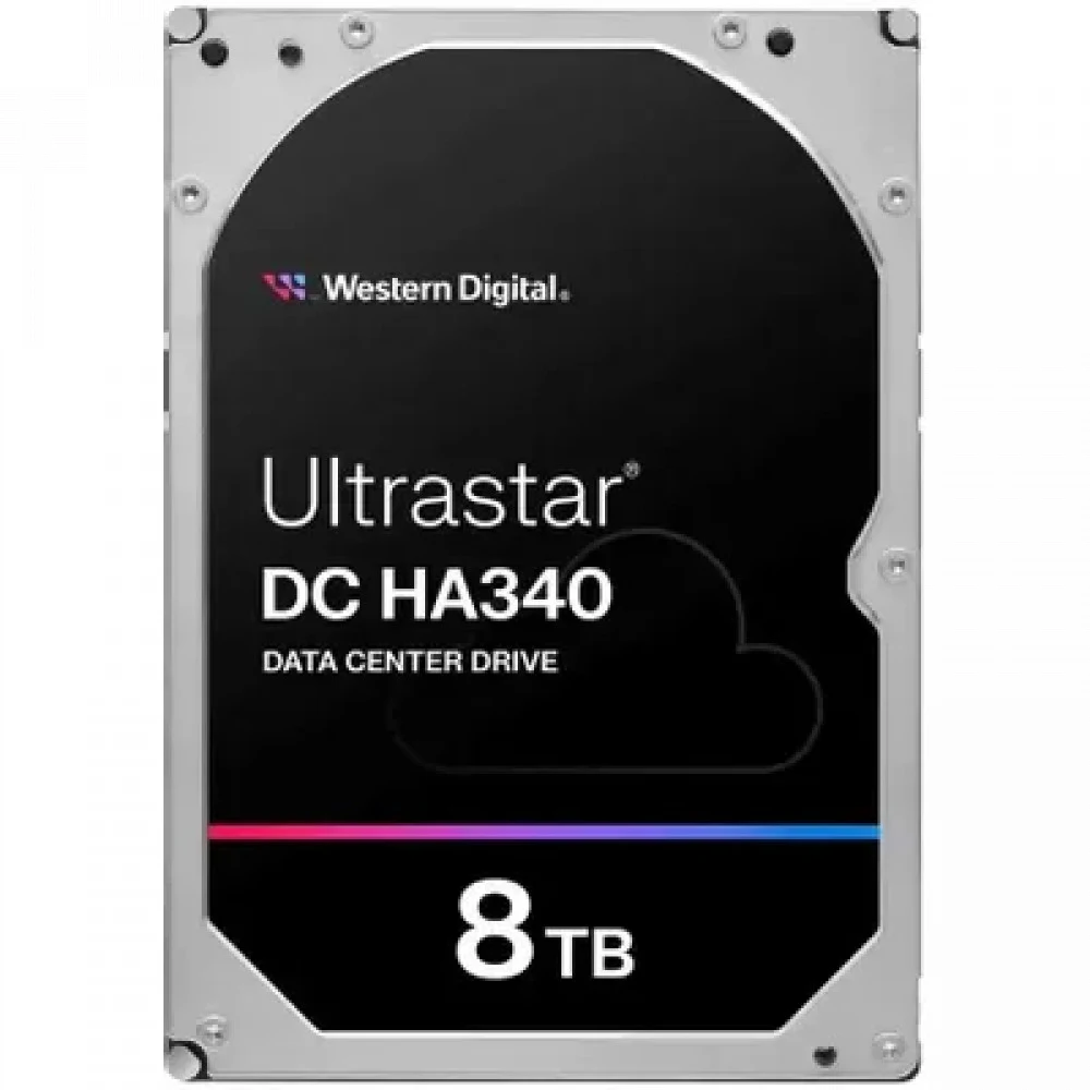Жесткий диск/ HDD WD SATA 3.2 LFF Server 8Tb Ultrastar DC HA340 7200 6Gb/s 256MB 1 year warranty (replacement HUS728T8TALE6L4, HUH721008ALE604, ST8000NM017B)