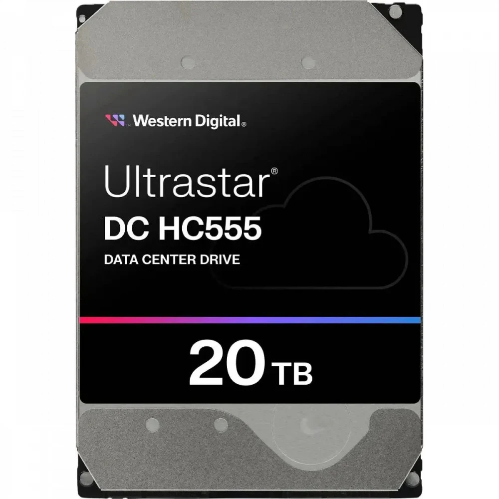 Жесткий диск/ HDD WD SATA Server 20Tb Ultrastar DC HC555 7200 6Gb/s 512MB 1 year warranty (replacement WUH722020BLE604)