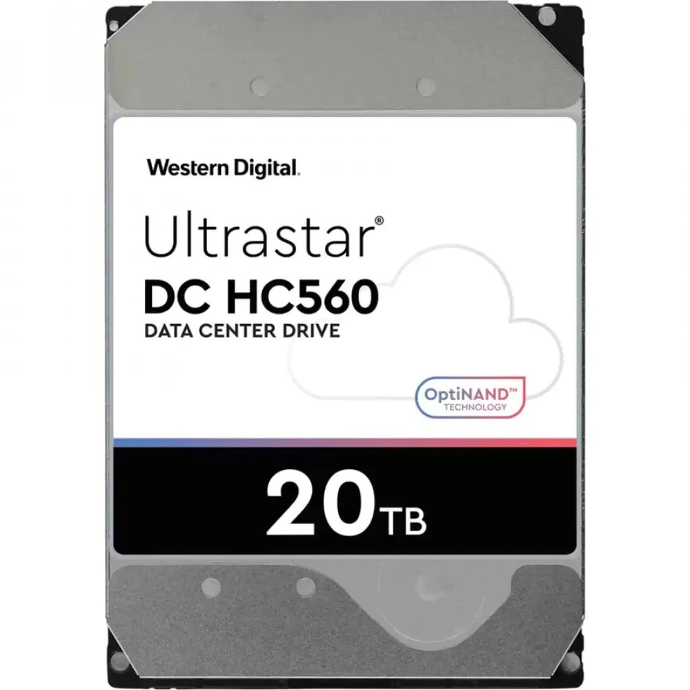 Жесткий диск серверный Western Digital Ultrastar DC HC560 20TB 3.5" WUH722020BL5204 SAS 12Gb/s, 7200rpm, 512MB, 0F38652, 512e/4Kn