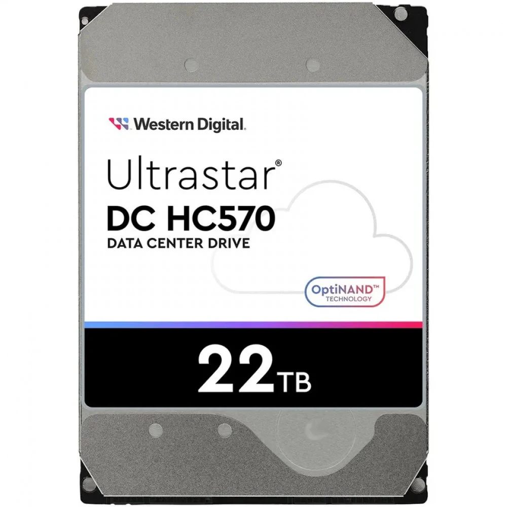 Жесткий диск WD SATA-III 22TB 0F48155 WUH722222ALE6L4 Server Ultrastar DC HC570 512E (7200rpm) 512Mb 3.5" [0F48155]