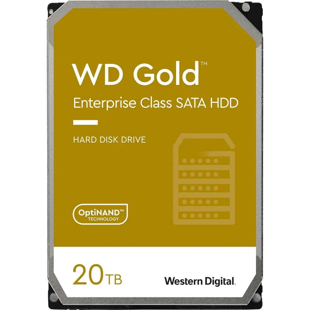 Жесткий диск/ HDD WD SATA3 20TB Gold 6Gb/s 7200 RPM 512mb 1 year warranty (replacement WD201KRYZ, WD201VRYZ, ST20000NM007D, ST20000NM002H, MG10ACA20TE)