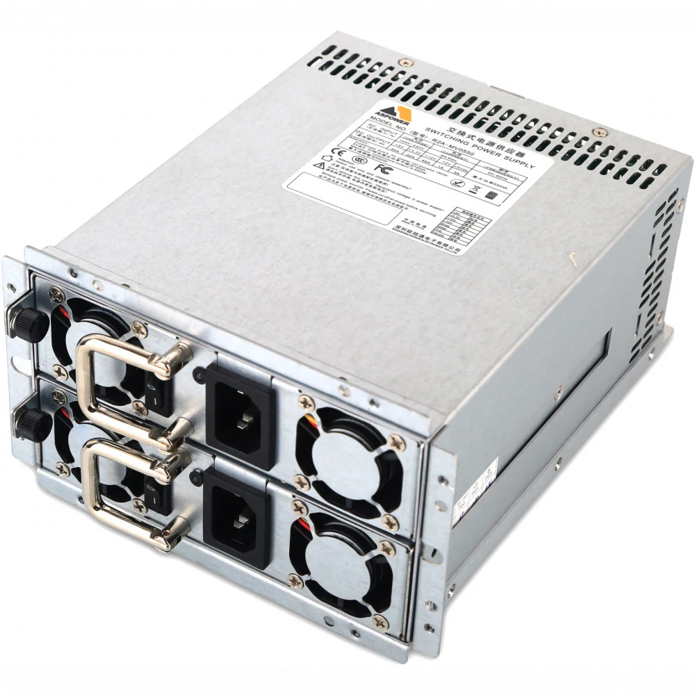 MR0400 400W, Mini Redundant (ШВГ=150*86*185 mm), 80PLUS Silver (88+), 2x4cm fan (ASPower R2A-MV0400)