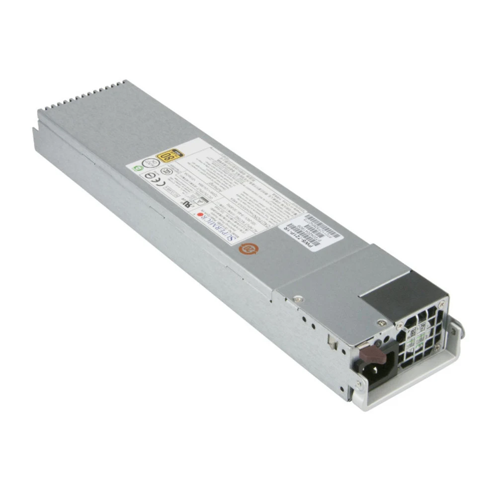 Supermicro PWS-721P-1R Redundant Power Supply Module, 1U, 720W, Gold Level PWS w/ PM BUS, Retail