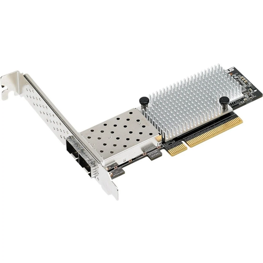 ASUS PEI-10G/82599-2S Network Card Intel 82599 10GbE SFP+ Dual Port PCI-E v2.0 x8 (982845), Low Profile and Full Height bracket