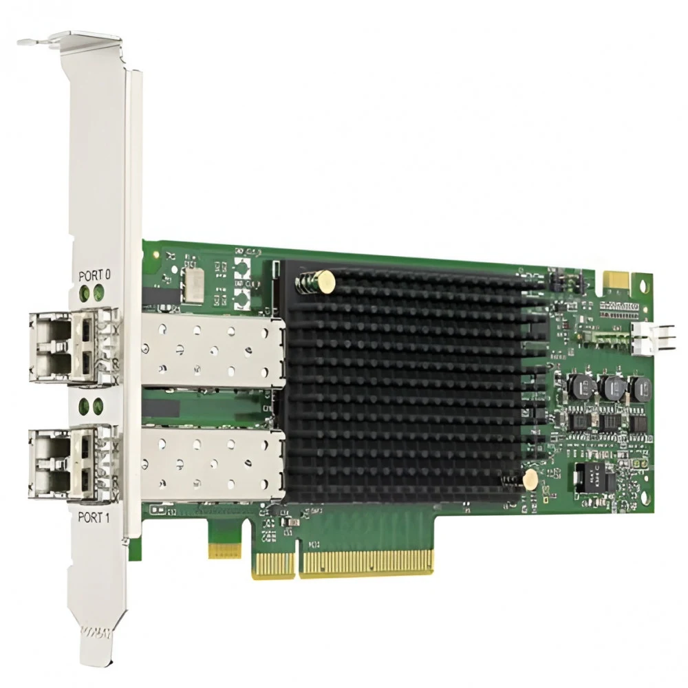 Сетевой адаптер Broadcom Emulex LPe31002-AP (LPe31002-M6) Gen 6 (16GFC), 2-port, 16Gb/s, PCIe Gen3 x8, LC MMF 100m, трансиверы установлены {5}