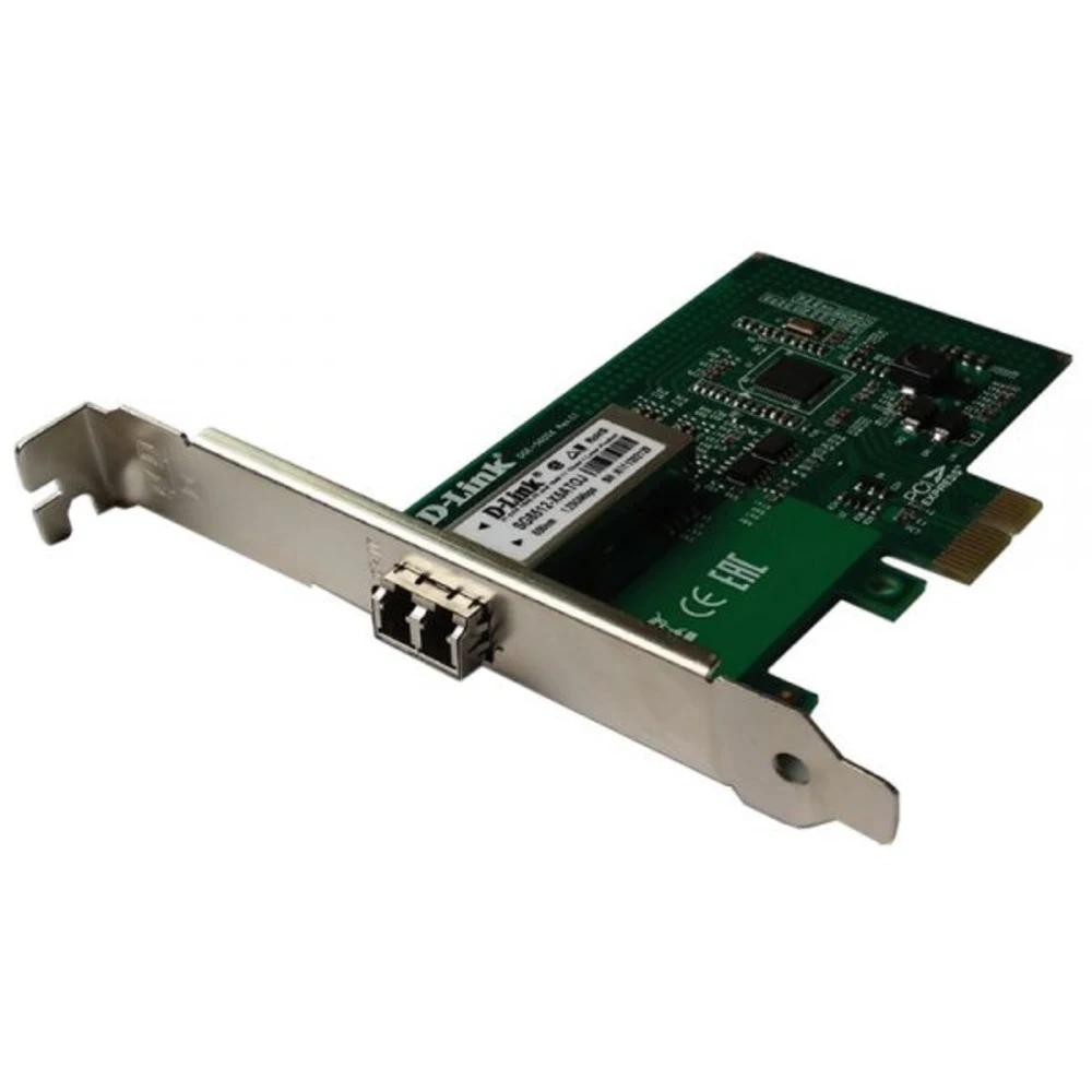 D-Link DGE-560SX/D1A, PCI-Express Network Adapter with 1 1000Base-X SFP port.802.1Q VLAN, 802.3x Flow Control, IEEE 802.3az Energy-Efficient Ethernet, Jumbo frame 9.5K, 802.1p QoS, Microsoft Windows