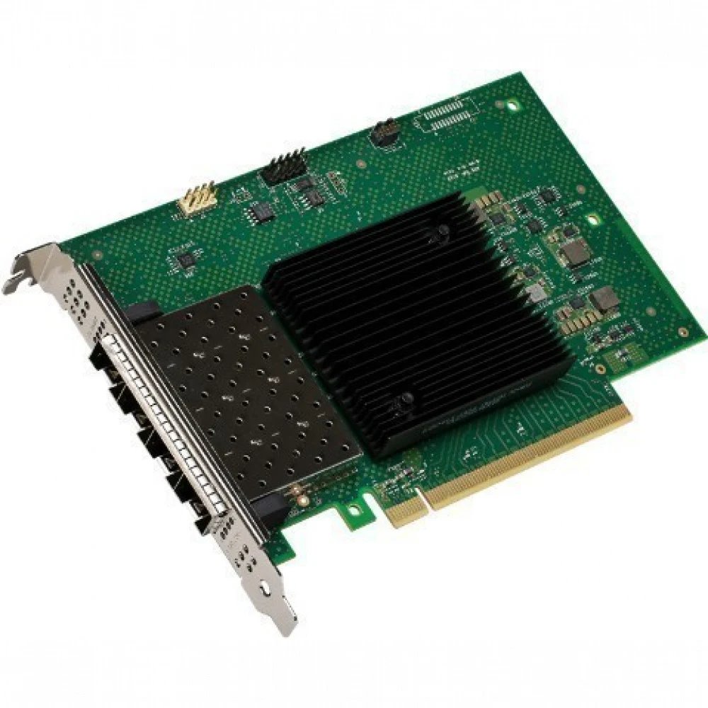 Intel Ethernet Network Adapter E810-XXVDA4, 25GbE quad ports SFP28, PCIe 4.0x16, iWARP/RDMA, RoCEv2/RDMA (Low Profile and Full Height brackets included) bulk
