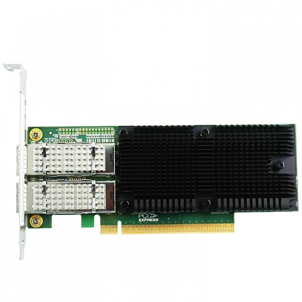 Сетевой адаптер Lr-Link LRES1014PF-2QSFP28 PCIe v4.0 x16 2*QSFP28 100G NIC Card на основе Intel E810 (302984)