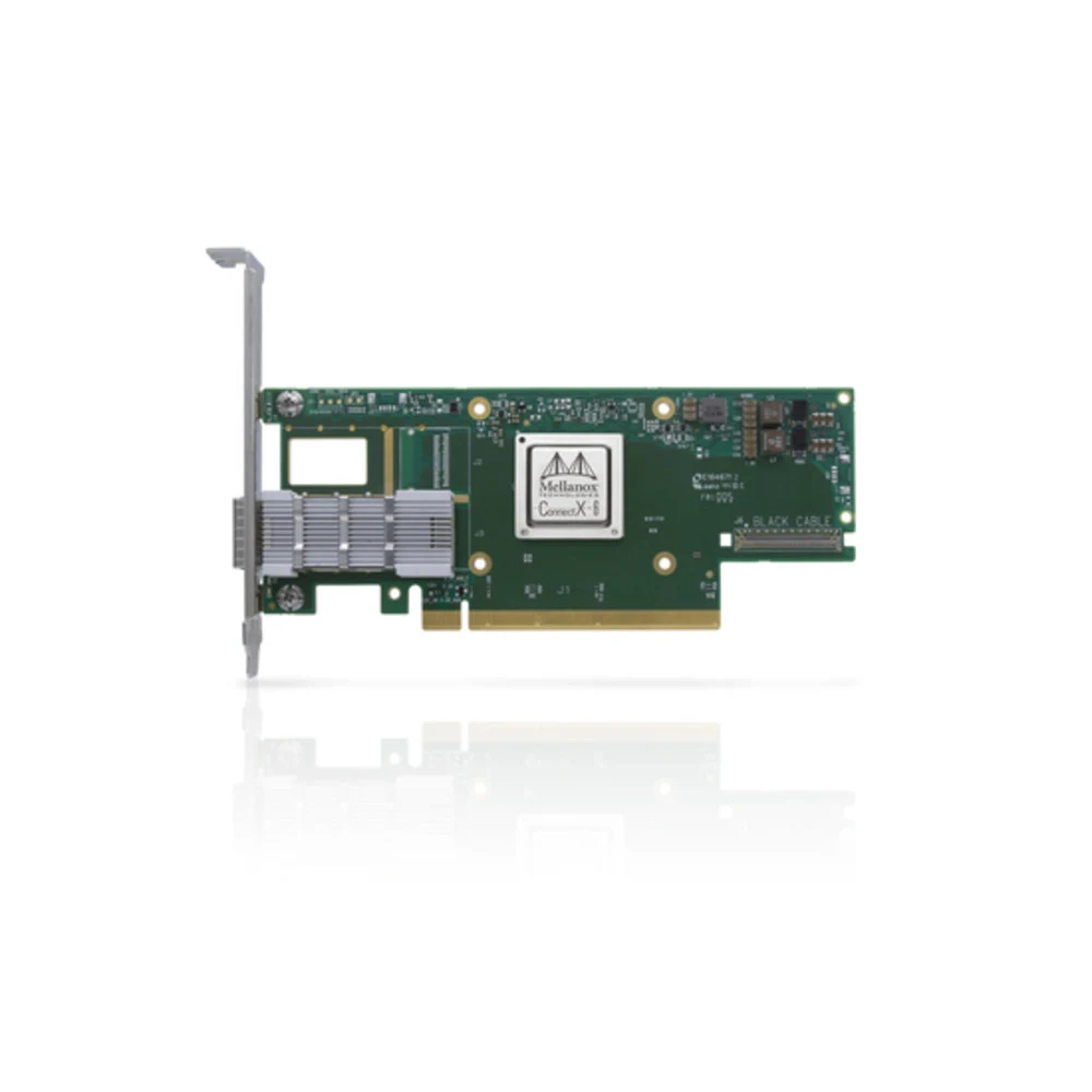 Сетевая карта Infiniband/ CX653105A ConnectX®-6 VPI adapter card, HDR IB (200Gb/s) and 200GbE, single-port QSFP56, PCIe4.0 x16, tall bracket, single pack