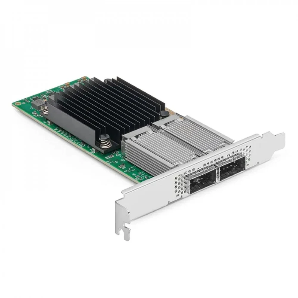 Сетевая карта/ ConnectX®-5 EN network interface card, 100GbE dual-port QSFP28, PCIe3.0 x16, tall bracket, SR-IOV, TCP/UDP, MPLS, VxLAN, NVGRE, GENEVE, Open VSwitch (OVS) offload, iSER, NFS RDMA, SMB