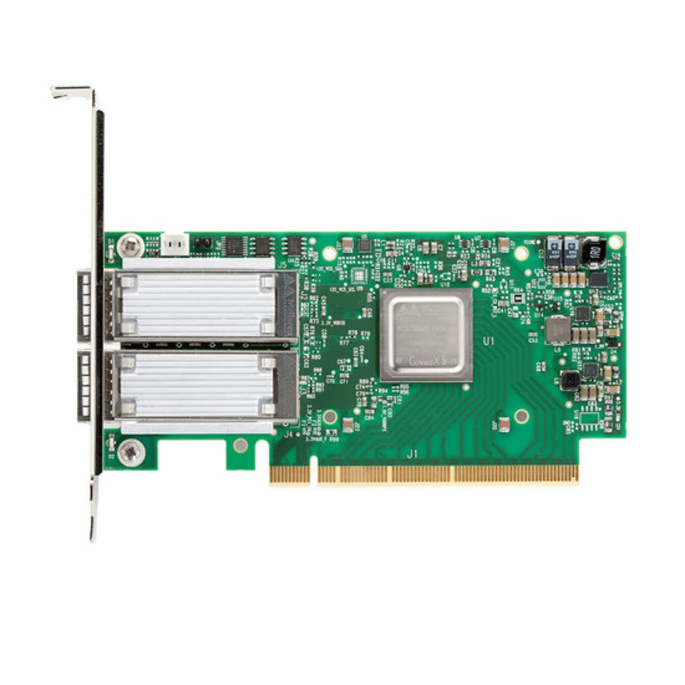 Сетевой адаптер Mellanox MCX556A-ECAT ConnectX-5 Ex VPI Adapter Card EDR IB and 100GbE Dual-Port QSFP28 PCIe3.0 x16 Tall Bracket, RTL {22} (480320)