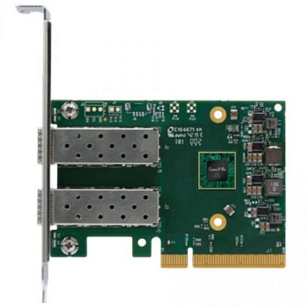 Сетевой адаптер Mellanox MCX631102AN-ADAT ConnectX®-6 Lx EN adapter card, 25GbE, Dual-port SFP28, PCIe 4.0 x8, No Crypto, Tall Bracket, (488616)
