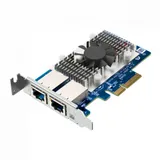 Сетевая карта/ QNAP QXG-10G2T Dual-port BASET 10GbE network expansion card low-profile form factor PCIe Gen3 x4
