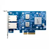 Сетевая карта/ QNAP QXG-10G2T Dual-port BASET 10GbE network expansion card low-profile form factor PCIe Gen3 x4