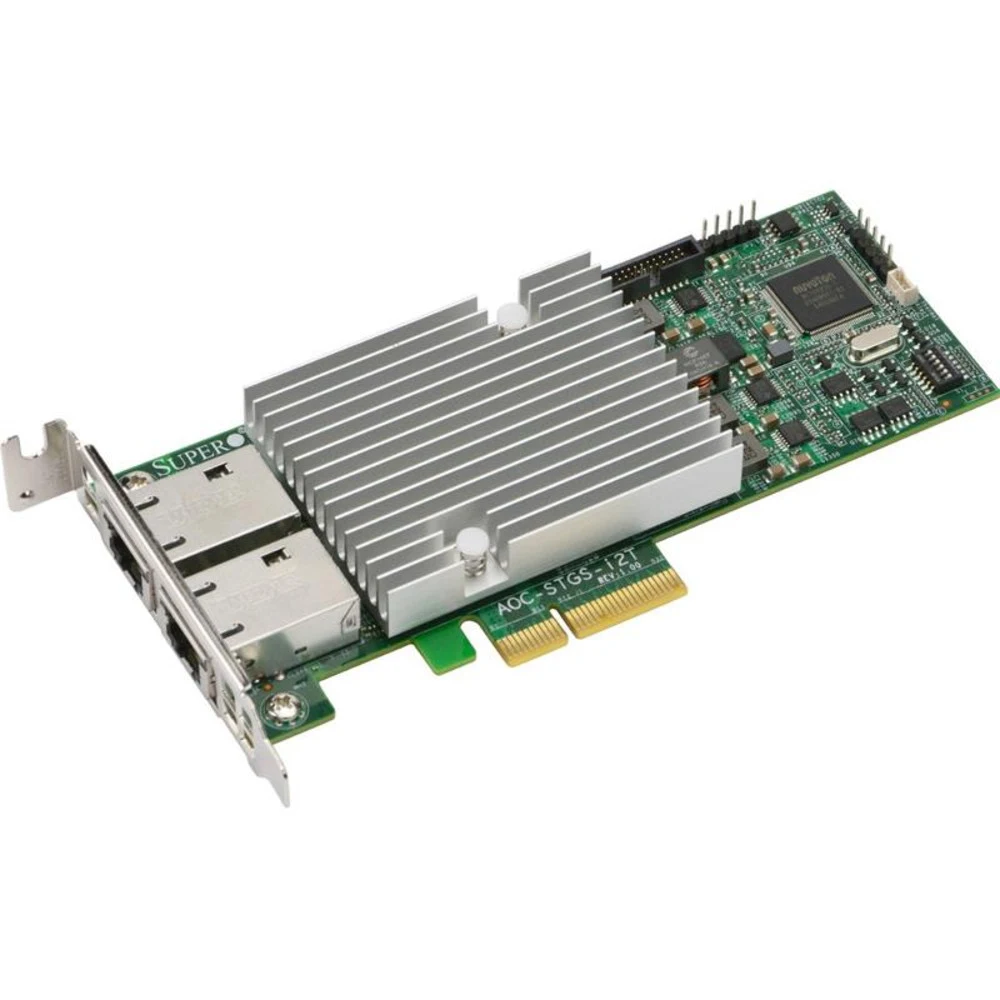 Supermicro AOC-STGS-I2T-O Адаптер Std LP 2-port 10G RJ45, Intel X550 (Retail Pack) [AOC-STGS-I2T-O]