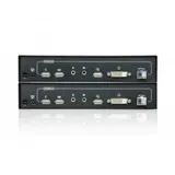 КВМ-удлинитель, ATEN, CE690-AT-G, USB, DVI, Optical KVM Extender (до 20 км), W/EU ADP