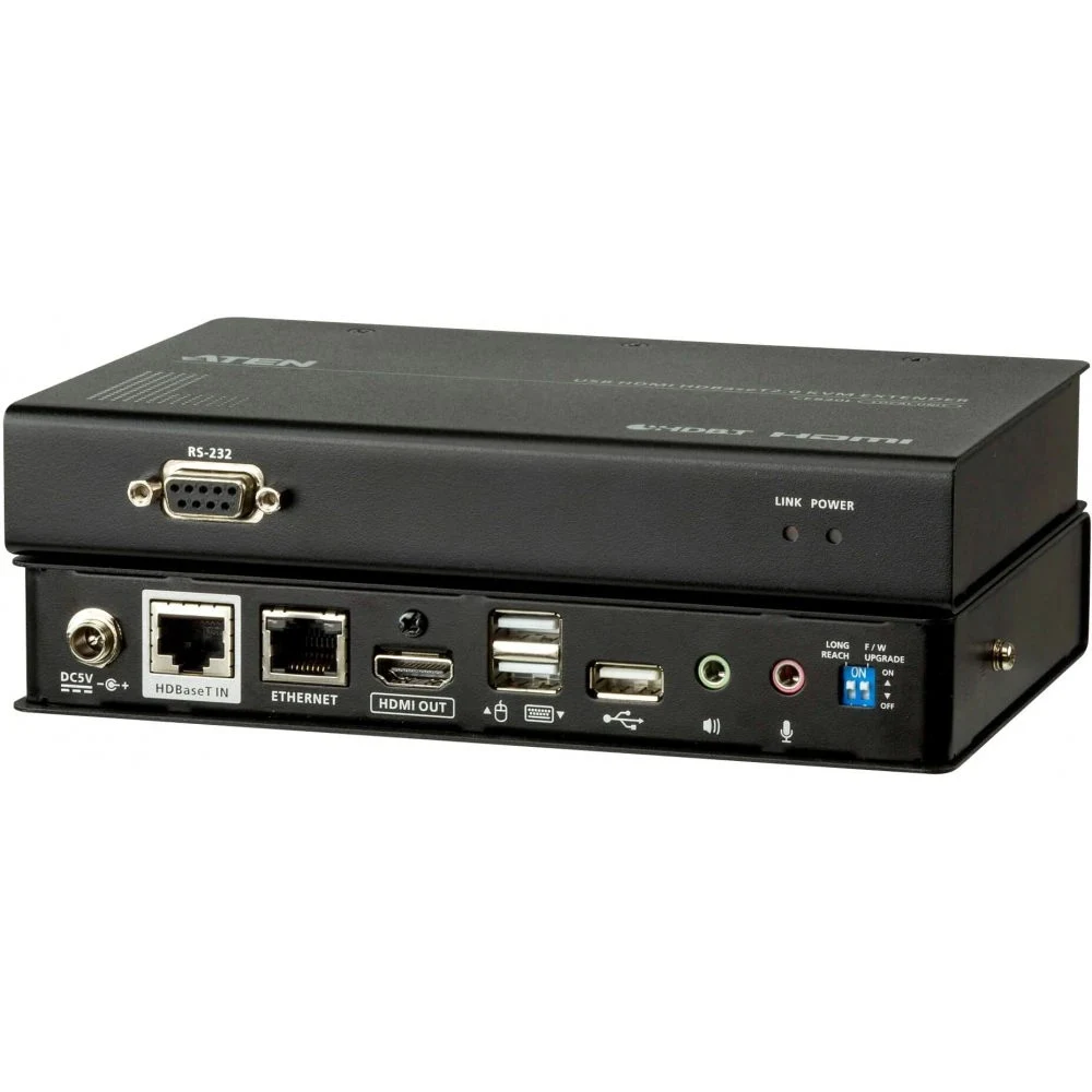 КВМ-удлинитель, ATEN, CE820-ATA-G, USB, HDMI, HDBaseT 2.0, KVM Extender, W/O ETH, W/EU ADP