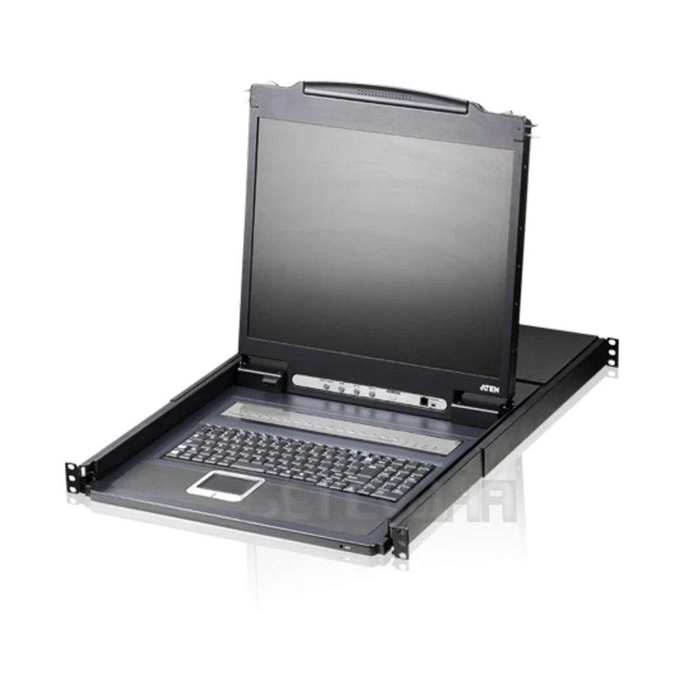 ATEN 19inch (8 Port) LCD Console Rack Panel Основные параметры Тип Консоль Количество подключаемых компьютеров 8 шт Возможность установки в стойку Есть Параметры консоли Монитор Есть Диагональ монит