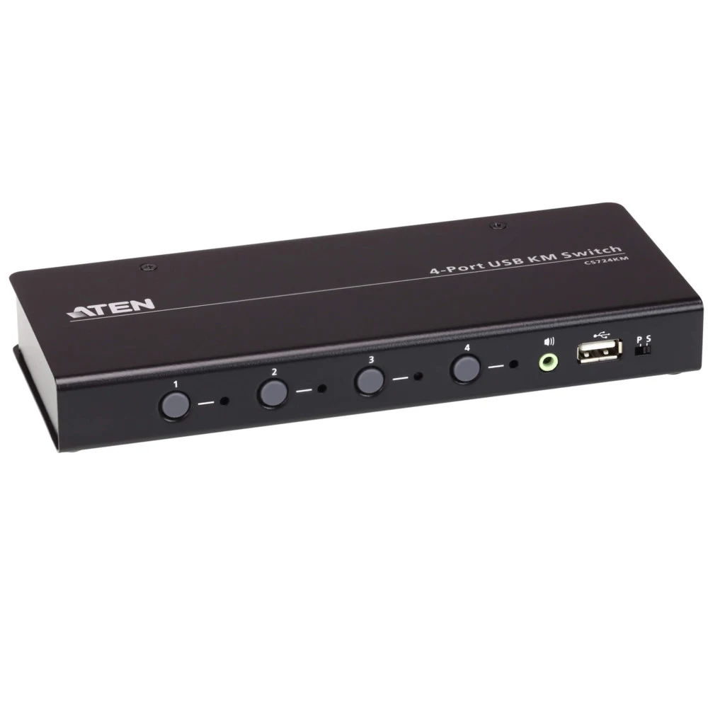 4-портовый USB КМ-переключатель с функцией Boundless Switching (кабели включены)/ 4-Port USB Boundless KM Switch