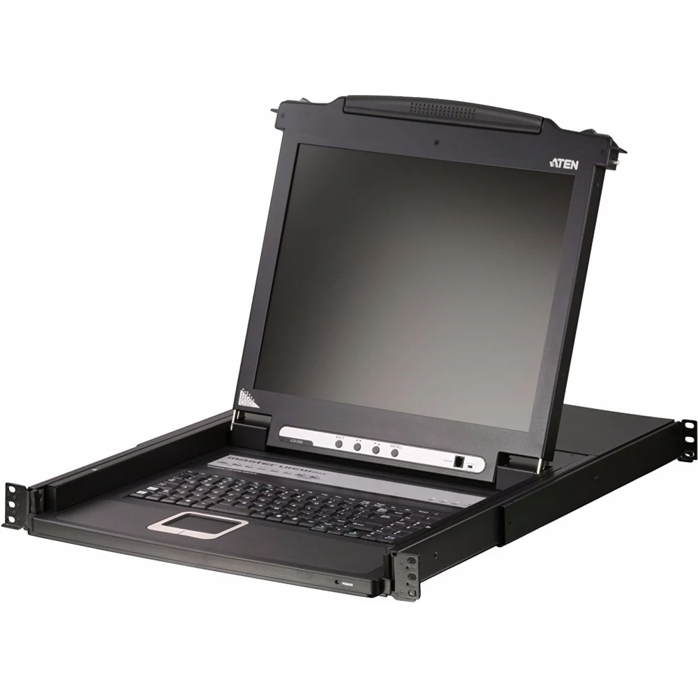 КВМ переключатель ATEN Single Rail 8-Port DVI FHD LCD KVM Switch