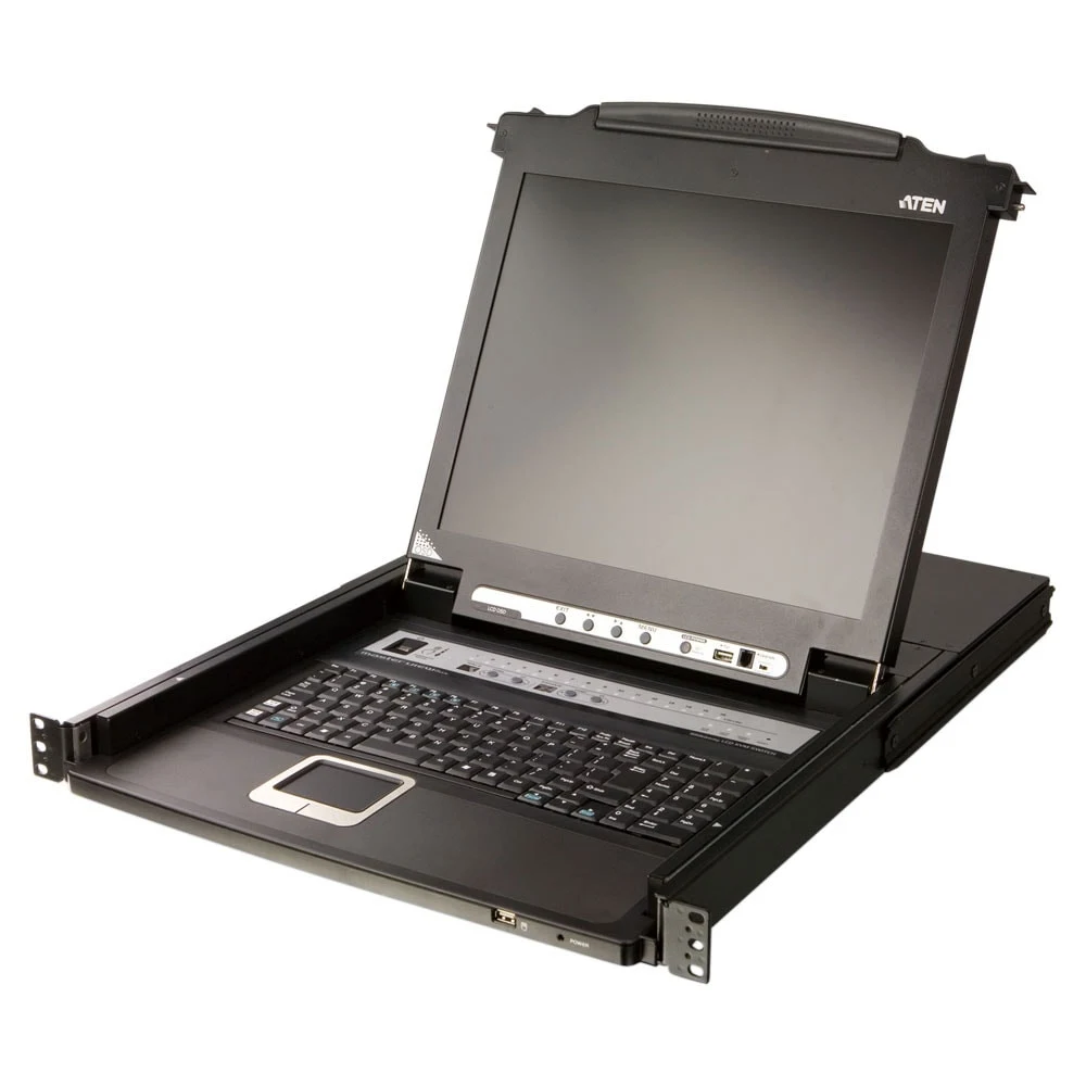 ATEN SINGLE RAIL 8P PS/2-USB 17INCH LCDKVMP SWITCH