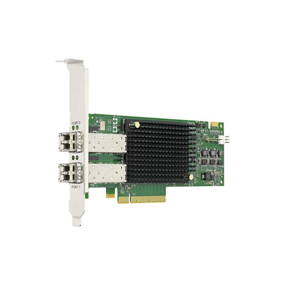 Сетевой адаптер Broadcom Emulex LPe31002-M6 Gen 6 (16GFC), 2-port, 16Gb/s, PCIe Gen3 x8, LC MMF 100m, трансиверы установлены, Upgradable to 32GFC (011351) (LPE31002-M6)