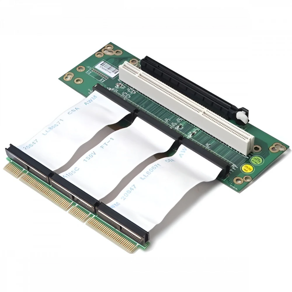 Raiser card Chenbro Riser card, 2U, 2-Slot, PCI-e 16x 1slot & 64bit PCI-X,Cable Link 100mm (80H09323201B0)