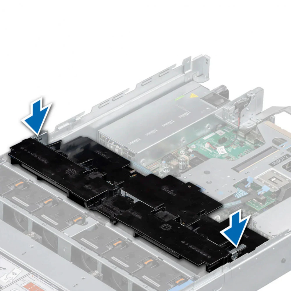 Кожух для сервера Dell R750 GPU air shroud NEW,