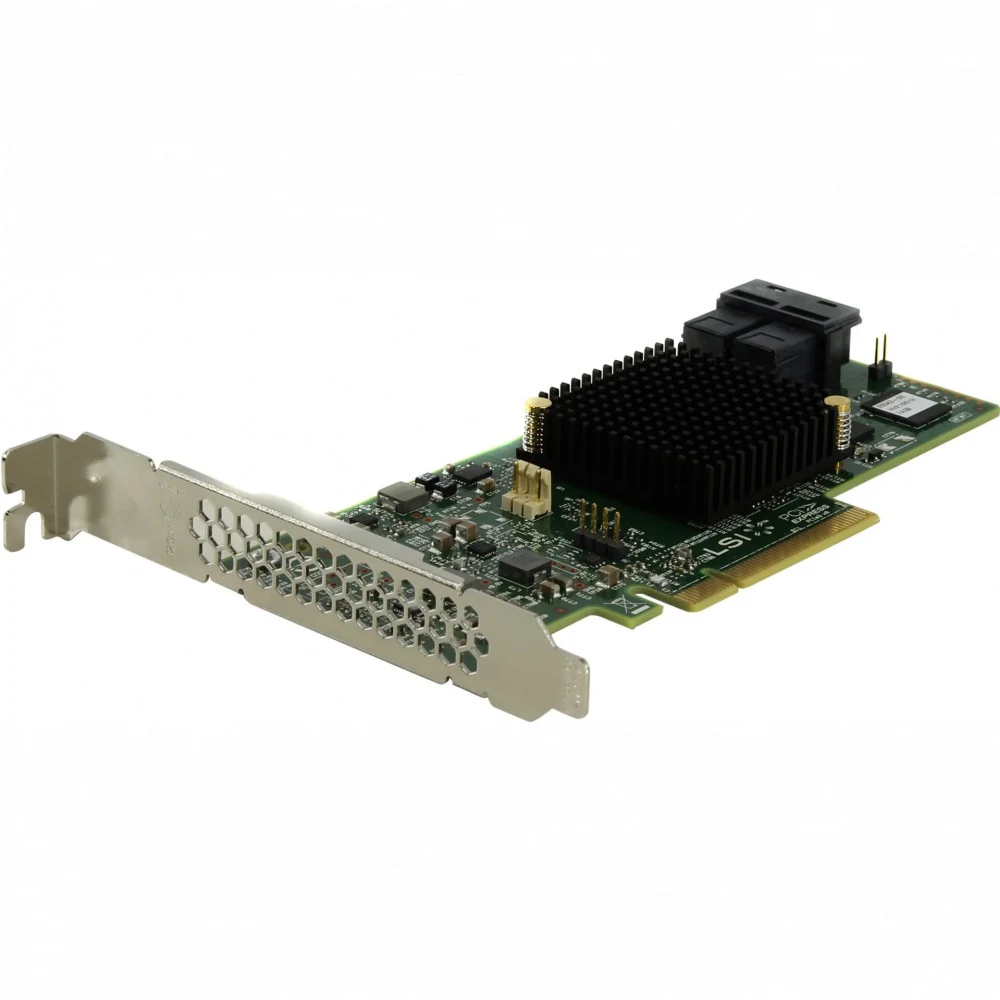 LSI MegaRAID SAS 9341-8i SGL (LSI00407 / 05-26106-00) PCIe 3.0 x8 LP, SAS/SATA 12G, RAID 0,1,5,10,50, 8port(2*int SFF8643), 3008ROC, (003112)