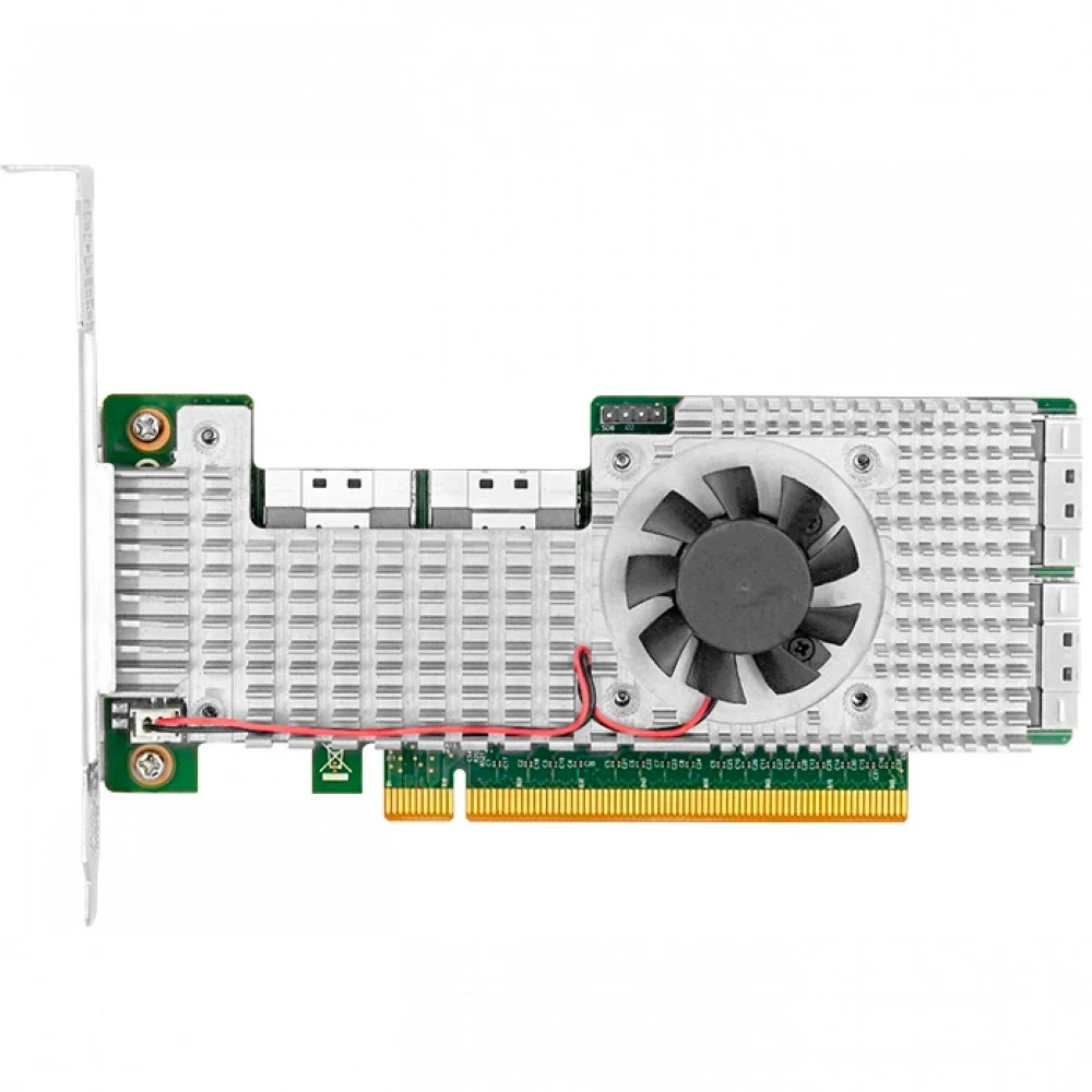 Адаптер/ PCle4.0 x16 4*SFF-8654 8i NVMe Switch Adapter