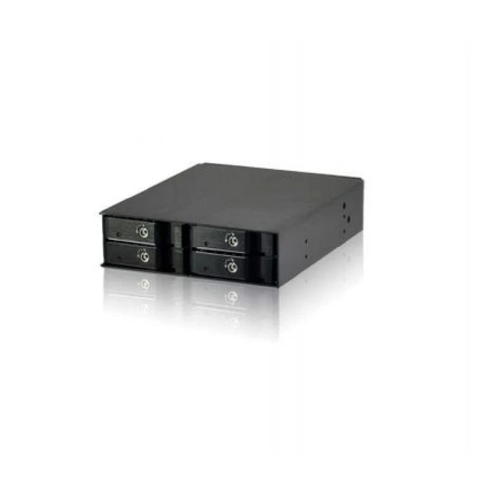 Procase G2-104-SATA3-BK {Hot-swap корзина 4 SATA3/SAS 12G,черный,с замком,hotswap mobie rack 2,5" HDD(1x5,25),4*SATA,2xFAN 40x15mm}