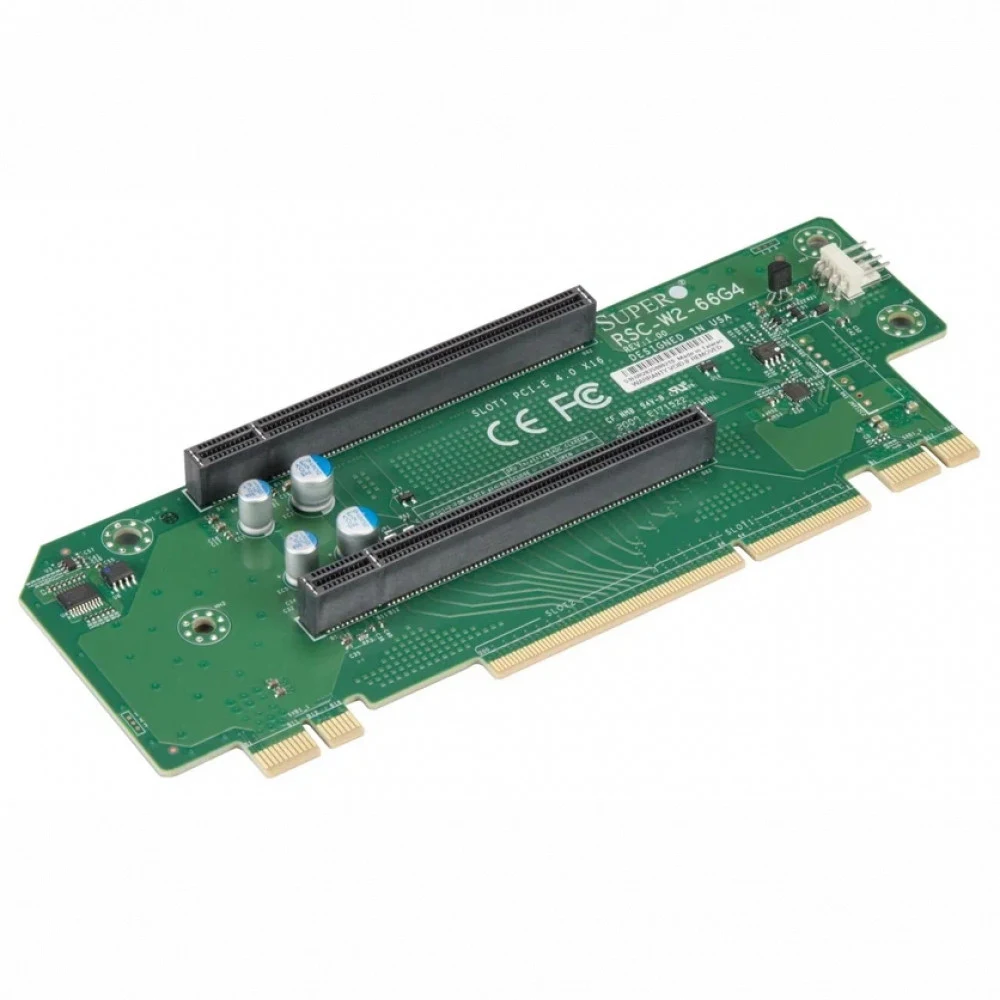 Райзер-карта SuperMicro RSC-W2-66 Riser Card 2U, (2 PCI-Ex16), Left Slot (WIO) Passive
