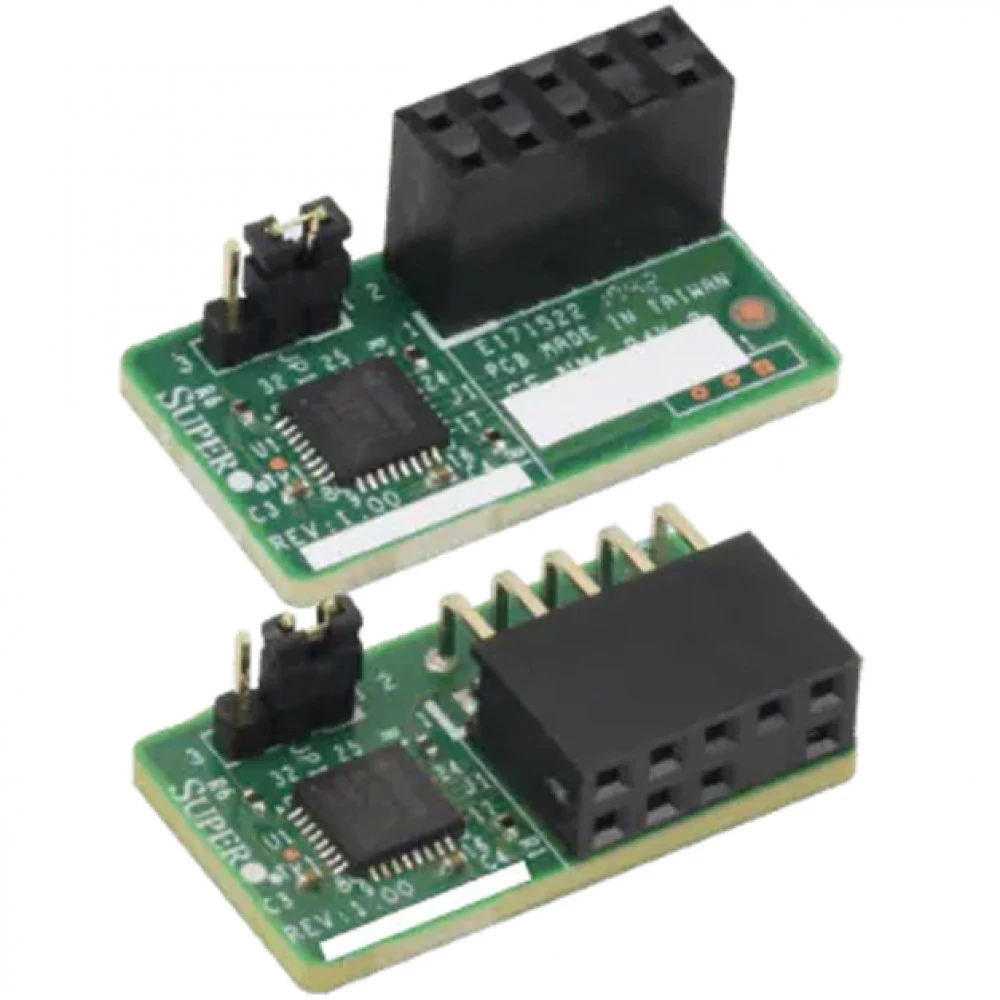 Модуль шифрования, Supermicro, AOM-TPM-9671V-O, SPI Capable, Vertical, TPM 1.2, Module (Retail Pack)
