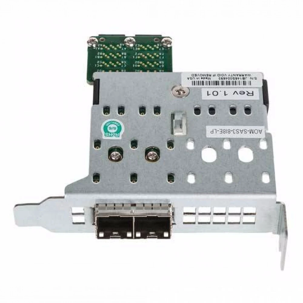 SUPERMICRO AOM-SAS3-8I8E-LP {Переходная плата SuperMicro AOM-SAS3-8I8E-LP Ext. to Int. Mini-SAS HD Adapter (Low-profile) (AOM-SAS3-8I8E-LP)}