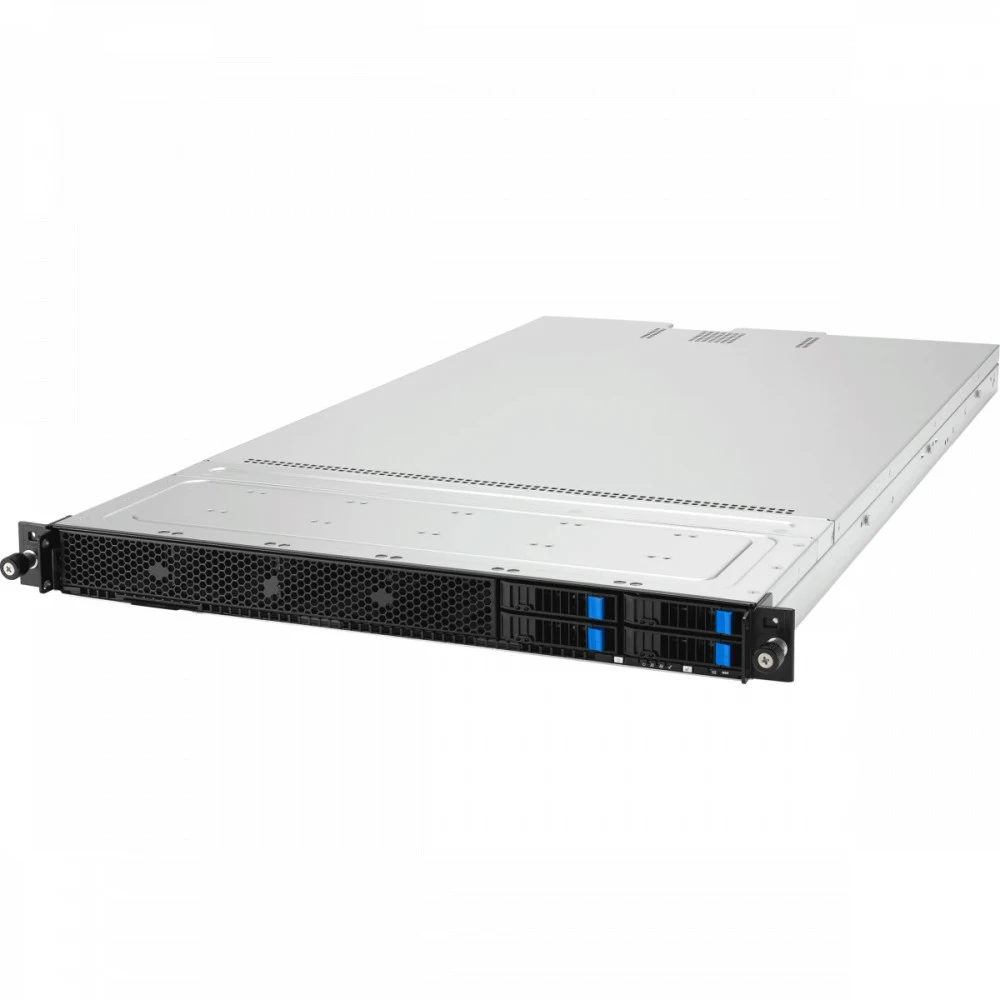Серверная платформа/ ASUS RS501A-E12-RS4U, 1U, 1x SP5 LGA6096 (450W), 24x DDR5 6400/4800, 4 x 2.5'' hsb SATA/SAS*/NVMe, 2 x M.2 PCIe/SATA up to 22110, 3x PCIe x16* + 1x OCP3.0, 1x Mgmt port + 1 x 2-