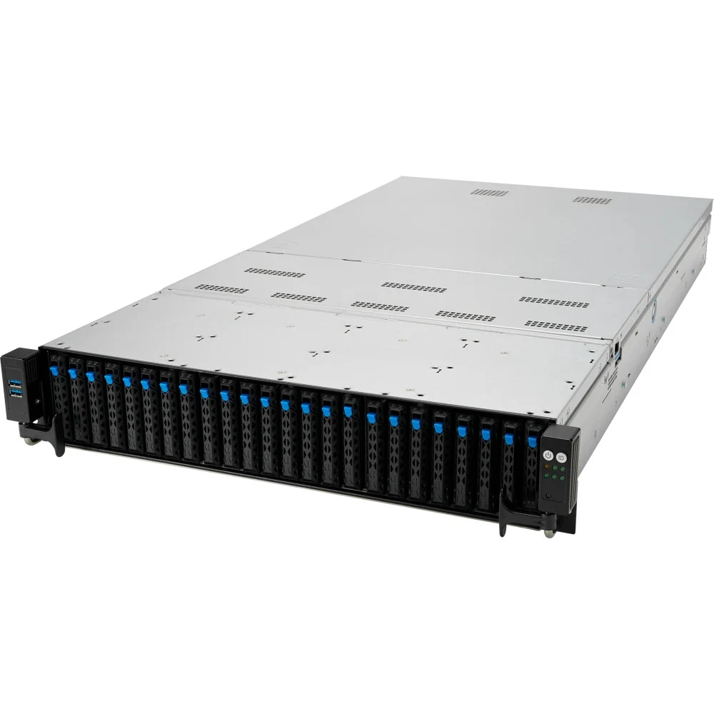 Rack 2U, 2x LGA 4189, Intel C621A, 32x DDR4 3200 МГц, 24x HDD/SSD 2.5" SATA, 2x M.2 2260, 2280 PCI-E, 10 Gigabit Ethernet (10000 Мбит/с), 2x 1600 Вт Platinum, 21.69 кг, 90SF00Z3-M02BY0