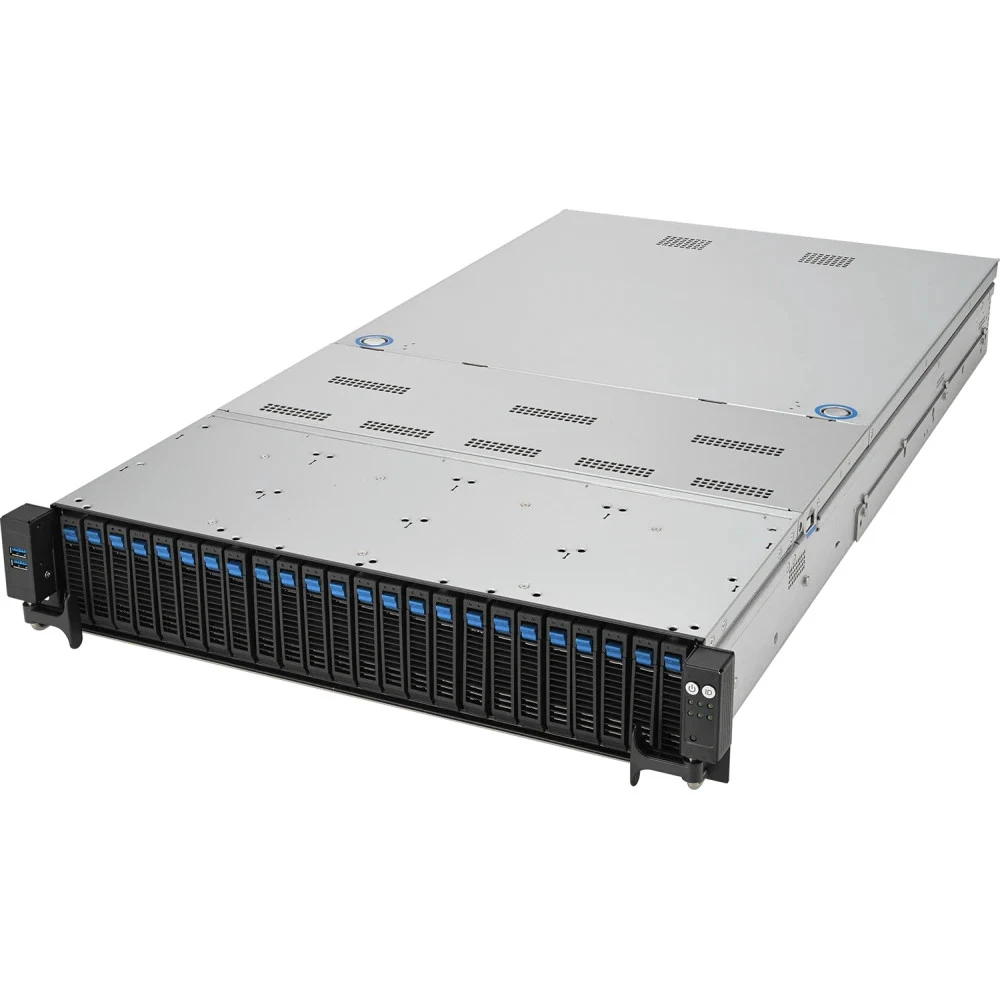 Серверная платформа/ ASUS RS720-E11-RS24U 2U, 2x LGA4677, Intel C741, 32x 5600/4800 MHz (1DPC)/4400(2DPC), 24x 2.5" hs NVMe, 2x M.2, 4x PCIe 5.0, 1 dual-slot GPU, 1x OCP 3.0, 2x 10Gbe RJ45(Intel X71