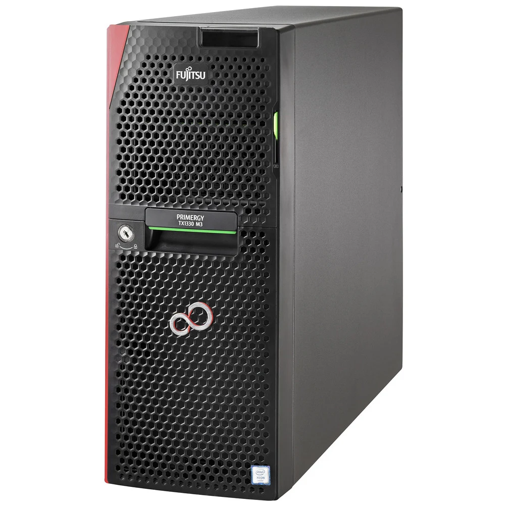 Сервер Fujitsu PRIMERGY TX1330 M3 no (CPU, Memory, HDD) (up to 4x3.5" HDD), DVD-RW, 1xPS HP 450W,1Y OSS 5x9