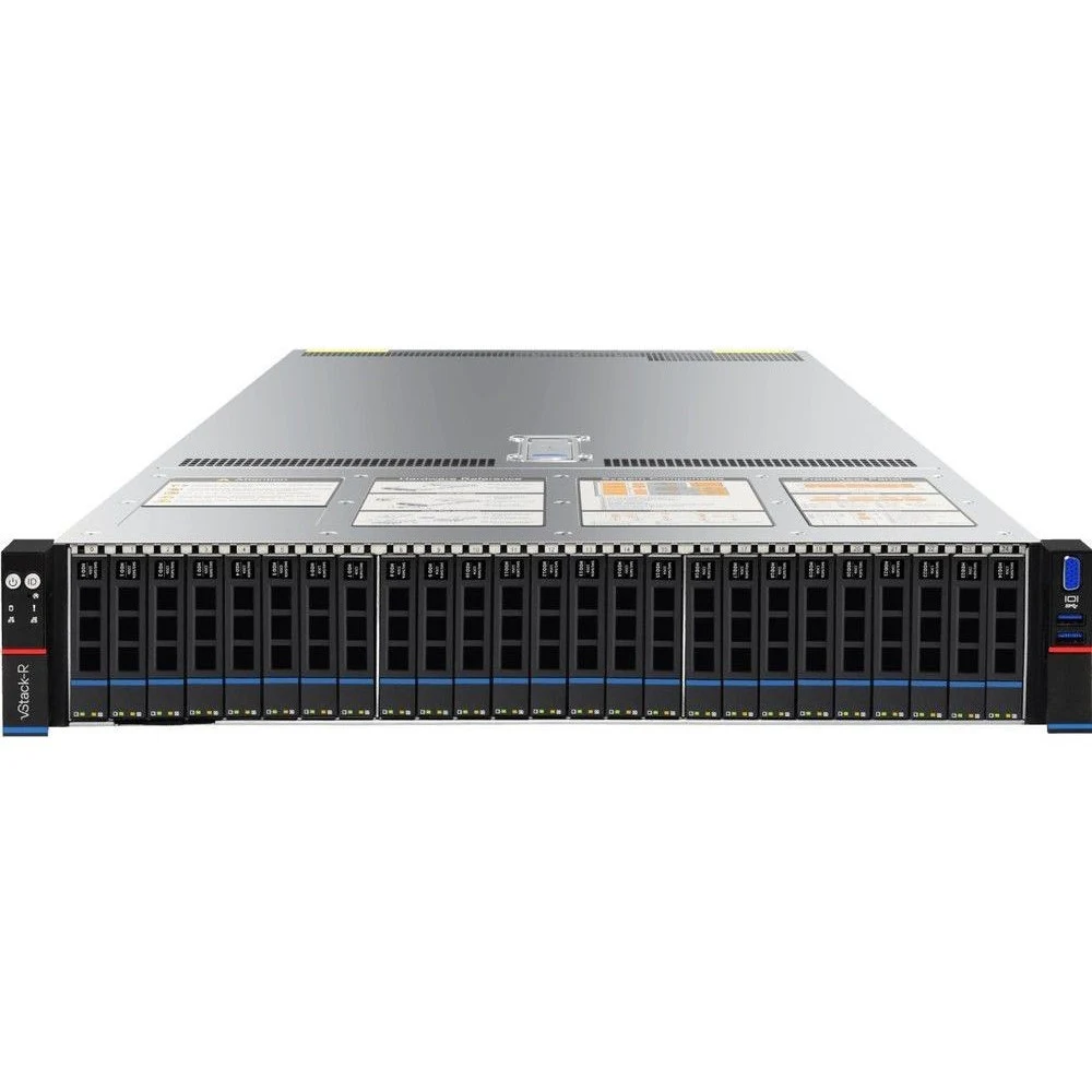 Серверная платформа/ Gooxi SL201-D24R-NV-G4 2u 24bay server with NVME bp,based on rapid sapphire, cooler 350W 2xPCIe 5.0x16 4xPCIe 4.0x8 2x 2.5" rear SAS/SATA 2x 2.5" rear NVMe 1300W 1+1 EU power ca