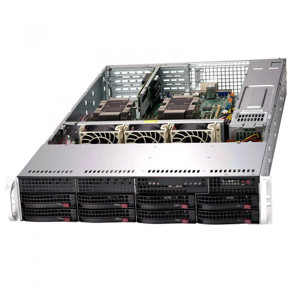 Серверная платформа/ Server AS-2125HS-TNR (bundle3): 2U / 2x AMD EPYC 9004/9005* / 24x DDR5 RDIMM / 24x Hs 2.5" NVMe*/SATA/SAS*/ 1x 480Gb NVMe M.2 / 1x dual-port 1GbE RJ45 / 2x 1600W Power (20 NVME