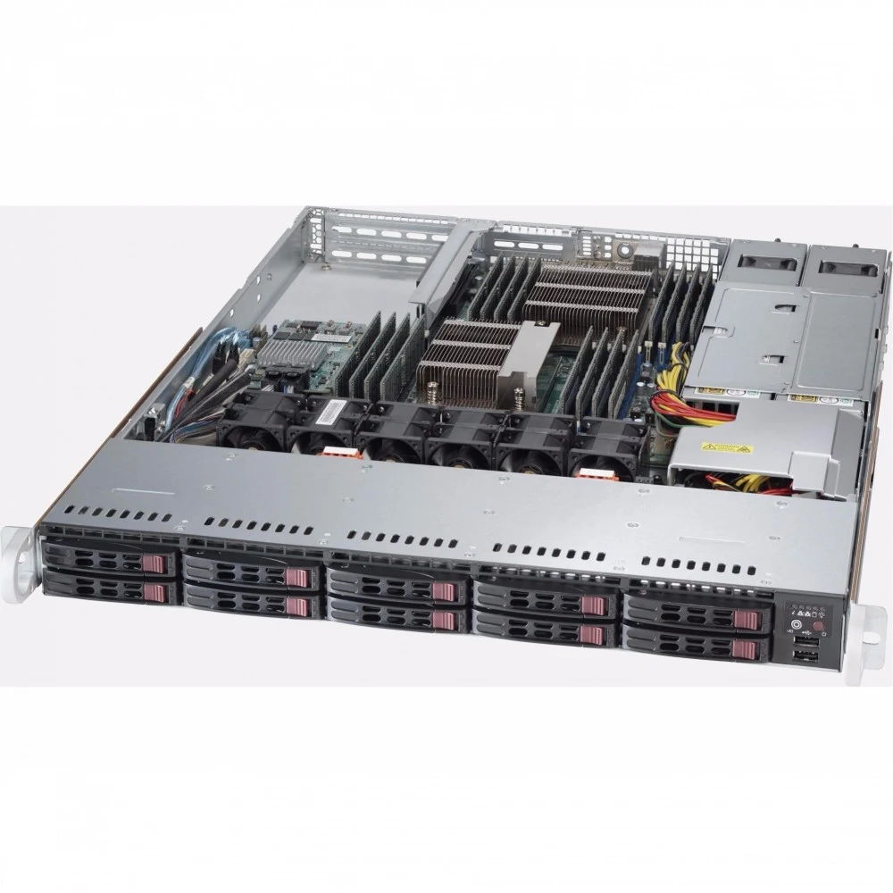 Платформа SuperMicro SYS-1028R-WC1RT 2.5\ SAS/SATA LSI3108 10G 2P 2x700W" 1. Dual socket R3 (LGA 2011) supportsIntel® Xeon® processor E5-2600v4†/ v3 family QPI up to 9.6GT/s 2. Up to 2TB† ECC 3DS LR