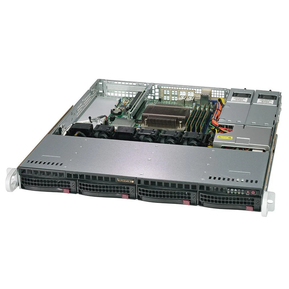 Supermicro SERVER SYS-5019C-MR (X11SCM-F, 813MFTQC-R407CB) (LGA 1151, E-2100/E-2200, Intel® C246 chipset, 4 Hot-swap 3.5"" SATA3, 1 M.2, 4xDDR4 Up to 128GB Unbuffered ECC UDIMM, 1 PCI-E 3.0 x16 slot