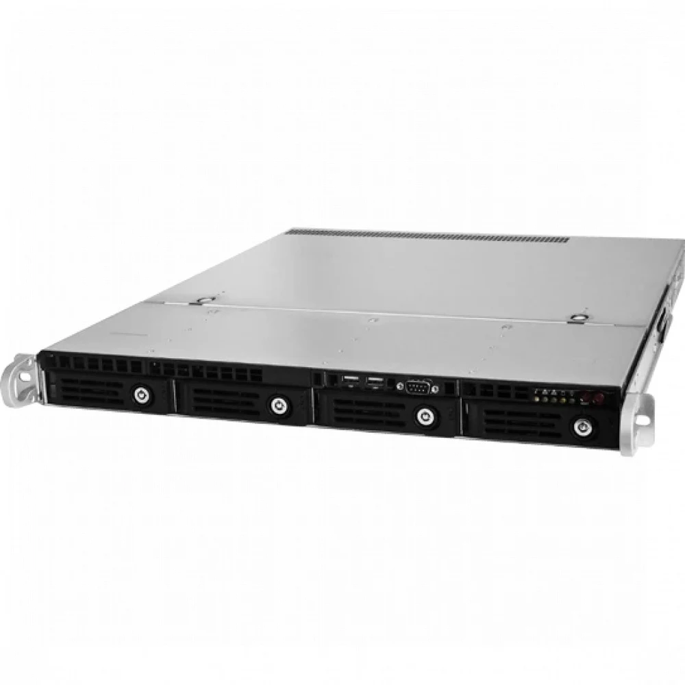 Серверный корпус/ 1U chassis Mini-ITX, Micro-ATX, ATX MBs 4 x 3.5'' hsb 2 x USB 1 x COM port (Front) 1 x FH expantion slot 600W (1+1) (80 Plus Platinum) no rails