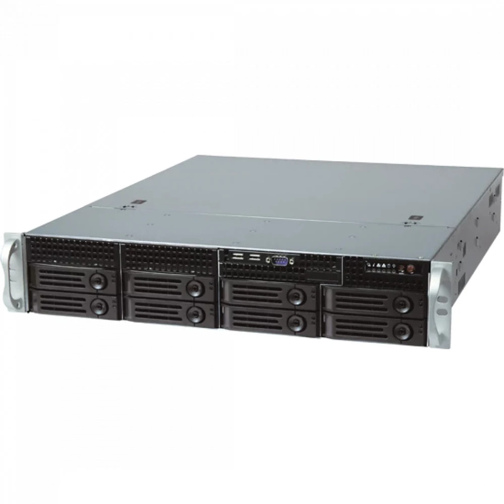 Серверный корпус/ 2U chassis ATX, Micro-ATX, Mini-ITX MBs 8-port 12 Gbps SAS/ SATA to SAS BP 8 x 3.5'' hsb + 2 x 3.5" internal 7 x LP/ HL slot 550W (1+1) no rails