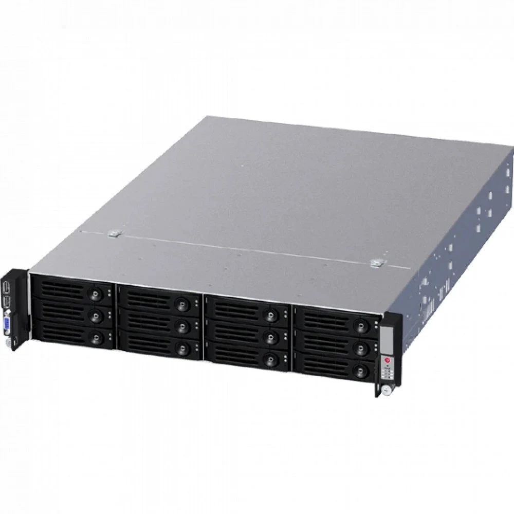 Серверный корпус/ 2U chassis 12 swap trays & 12G BP, with 800WCRPS(1+1)/ 533mm depth with AC R53 Slide Rail