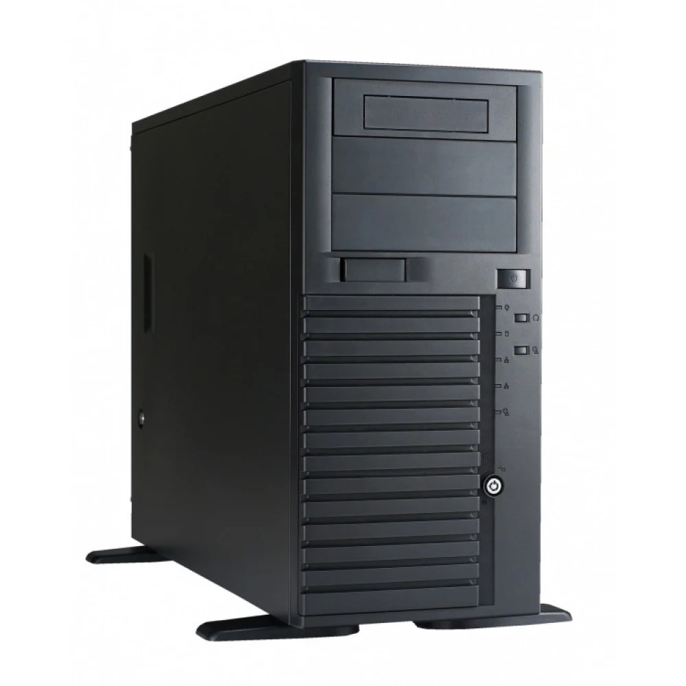 Корпус Chenbro SR20966H04*14649 Chassis. w/o HDD Cage, USB3.0, Rackable,1x SR20966 Front Bezel, Silver/Black,1x 120mm Fan, PWM, T25, Two Ball Bearing, L650mm, 2600RPM with finger guard, Rear(AVC),1x