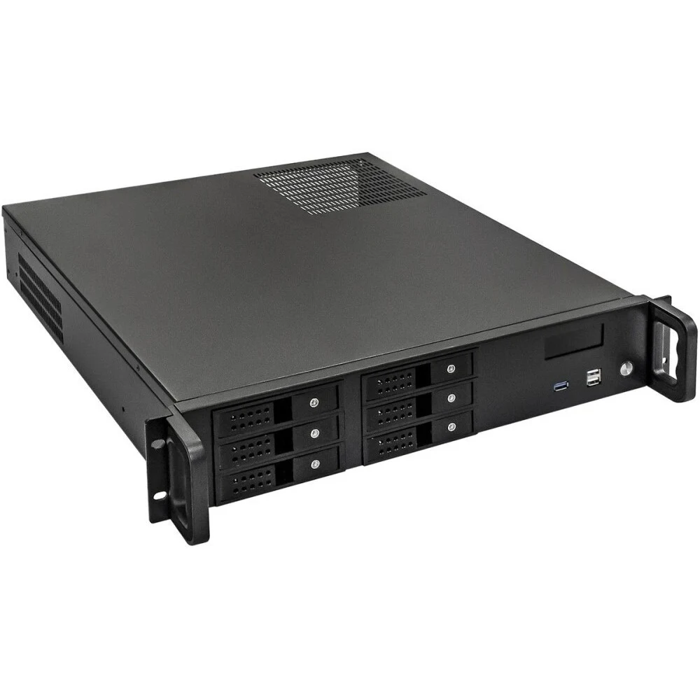 Серверный корпус ExeGate Pro 2U480-HS06 <RM 19", высота 2U, глубина 480, БП 800ADS, 6xHotSwap, USB>