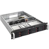 Серверный корпус ExeGate Pro 2U550-HS08 RM 19", высота 2U, глубина 550, БП 1U-1000ADS, 8xHotSwap, USB